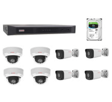 CP-VNS-8CAM20M-P Sada kamerového systému 2.0 Mpix, včetně NVR s PoE switchem a HDD 2TB
